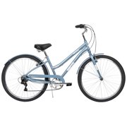 Huffy 27.5" Casoria Comfort Bike, 7-Speed Shimano Drivetrain, Fits Riders 60"+, Blue, Women's