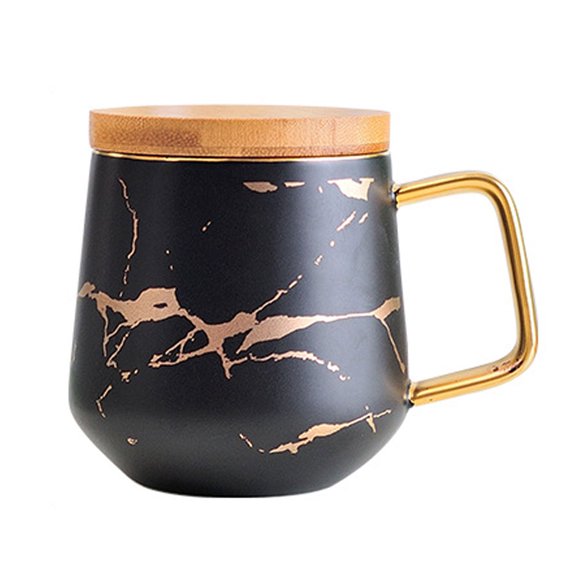 Luxurious Bone China Coffee Cup Collection, High Quality Ceramic With Professional Printing And Marble Stripes, Dishwasher Safe For Easy Cleaning