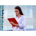 thumbnail image 2 of Paquete de 12 portapapeles Better Office Products de plástico rojo, 2 of 5