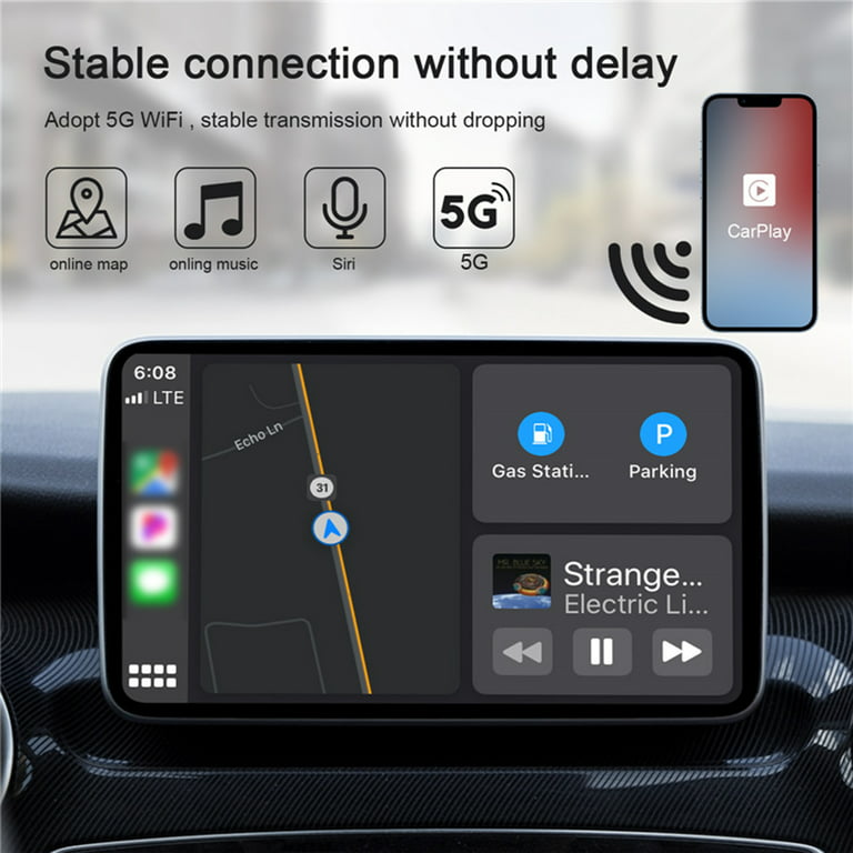 Wireless Carplay Adapter für iOS/Android verkabelt zu Wireless