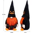 thumbnail image 2 of Rae Dunn Halloween Gnome - Fall Holiday Decor Seasonal Decorations - Scandinavian / Swedish / Nordic Tomte Nisse Plush Figurine - 19" Elf with Beard Ornament for Shelf (Jack O Lantern), 2 of 3