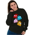 thumbnail image 4 of PACMAN Arcade Game Pixelated Ghosts Sweatshirt for Men or Women Brisco Brands S, 4 of 6