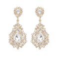 thumbnail image 1 of Accesorios de moda para mujer, pendientes de cristal - oro ER, 1 of 4