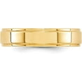 thumbnail image 2 of Solid 10k Yellow Gold 5.2mm Flat with Step Edge Wedding Band Size 9 - Ring Size 9.0, 2 of 6