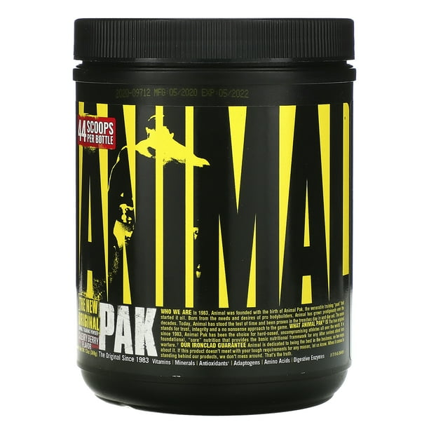 Universal Nutrition Animal Pak, Training Powder, Cherry Berry, 369 g