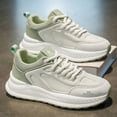 thumbnail image 5 of Men'S Korean-Style Minimalist White Casual Sneakers Soft Cushioned Lightweight Shoes for Daily Commuting | 2026 All-Season New Arrival Mesh Upper, Versatile Trendy Footwear,  Campus and Urban Year-Ro, 5 of 6