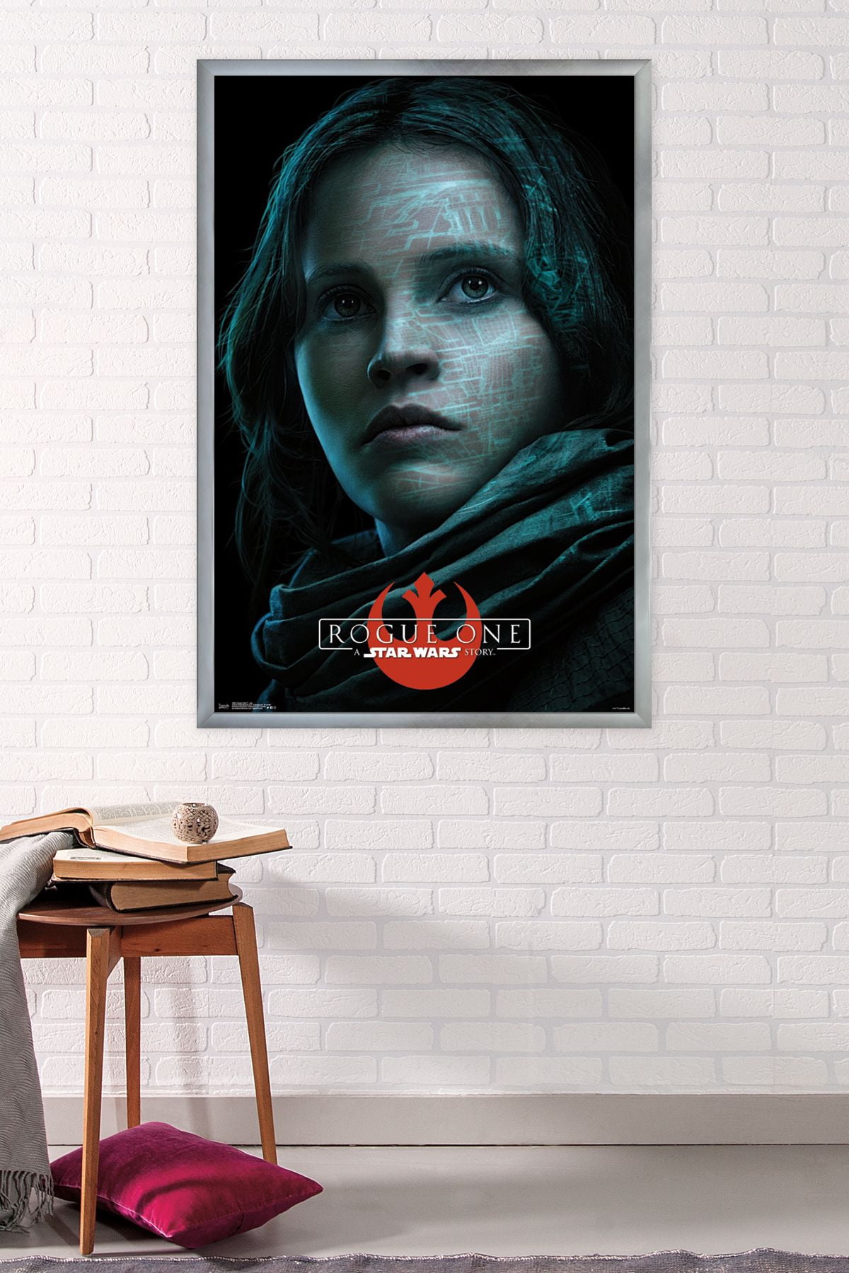 Star Wars: Rogue One - Jyn Wall Poster, 22.375" x 34", Framed