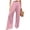 Pink #020, variant on Women's Palazzo Lounge Pants Wide Leg High Waist Pull-On Flowy Toursers with Pockets XL