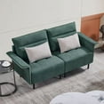 thumbnail image 6 of Resenkos 72" Mid-Century Tufted Sofa Couch, Upholstered Wood Base Sofa, Green, 6 of 9