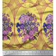 thumbnail image 1 of Soimoi Poly Georgette Fabric Geometric & Flower Artistic Fabric Prints by Yard 42 Inch Wide, 1 of 3