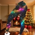 thumbnail image 2 of lcziwo Womens Print Carnival Leggings High Waisted Elastic Tummy Control Yoga Pants Cute Galaxy Graphic Tights Black XXL, 2 of 7