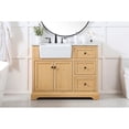 thumbnail image 2 of Elegant Decor Franklin 42" Aluminum MDF Single Bathroom Vanity in Natural Wood, 2 of 3