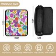 thumbnail image 4 of Hair Tool Organizer Bag with Heat Resistant Mat Removable Travel Storage Case for Hot Air Brushes Curling Irons Vibrant and Lively Butterflies, 4 of 8