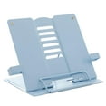 thumbnail image 2 of Rongfmy Book Stand Holder with Page Paper Clips for Reading Rest, Cookbooks, Recipes, Sky Blue A, 2 of 8
