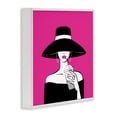 thumbnail image 2 of Stupell Industries Contemporary Black Hat Glamourous Woman White Framed Giclee Art, 12 x 12, by Martina Pavlova, 2 of 8