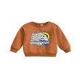 thumbnail image 1 of Bébé Garçons Halloween Sweat-Shirts à Manches Longues Cartoon Lettre Imprimé Pull Enfant Automne Tops, 1 of 7