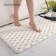 thumbnail image 5 of Alfombrilla para Baño - Alfombra Antideslizante y Absorbente, Suave y Lavable de Poliéster, Decorativa para Entrada Interior y Dormitorio, 60 x 40 cm, Gris/Blanco, 5 of 6