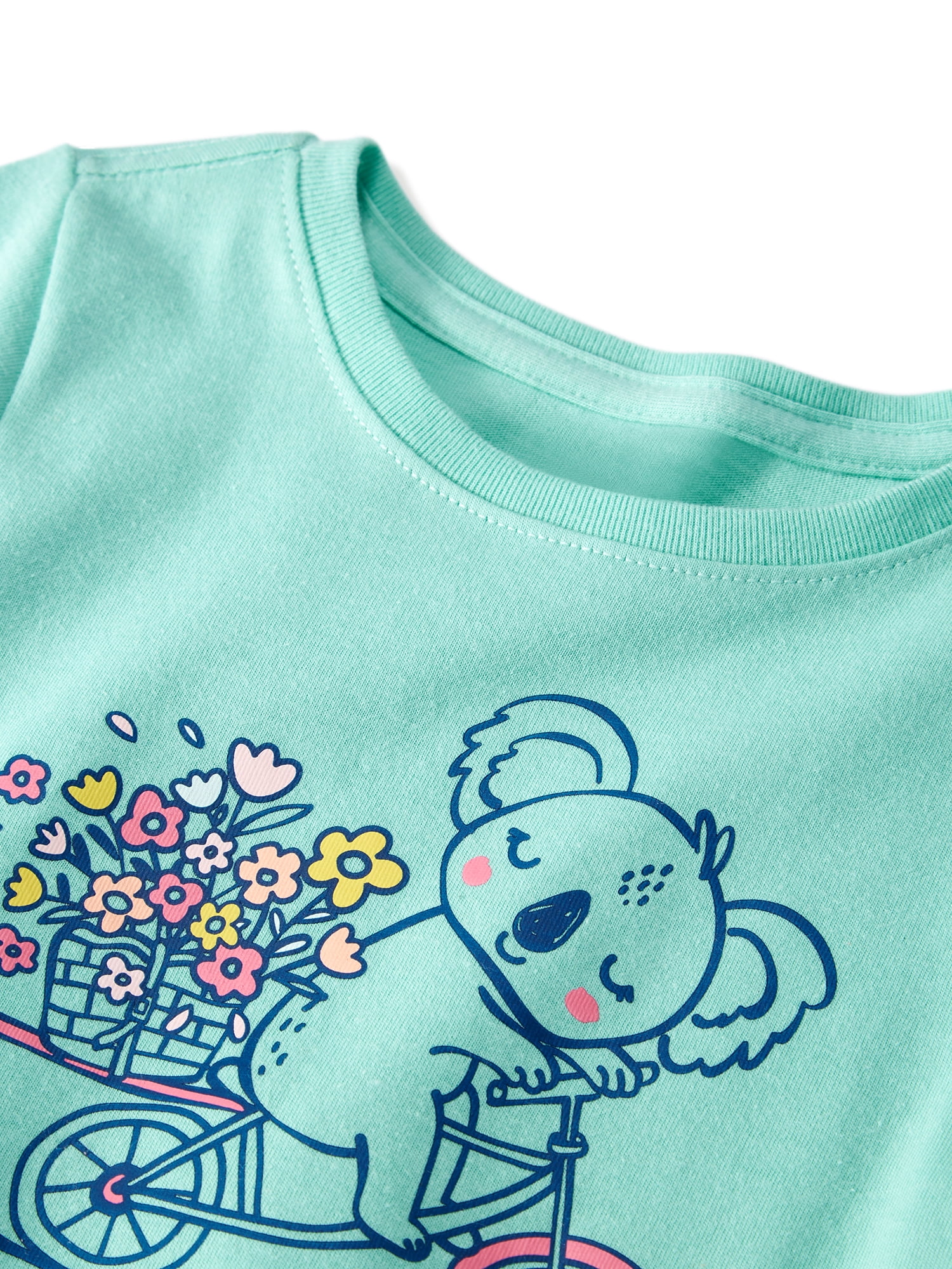 Garanimals Newborn, Baby & Toddler Girl Cotton Short-Sleeve Graphic T-Shirt, Sizes 0-6T