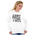 thumbnail image 5 of US Army Wife Military Star Logo Women Crewneck Sweatshirt Brisco Brands L, 5 of 6