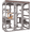 Gray, variant on Aivituvin Catio Large Cat House Outdoor Walk in Outdoor Cat Enclosure Indoor Cage Kitty Condo Playpen with Door, Platform, Scratch Post, Hammock - 70"