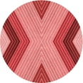 thumbnail image 1 of Ahgly Company Indoor Round Patterned Ferrari Red Area Rugs, 4' Round, 1 of 1