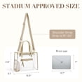 thumbnail image 4 of Bolsa transparente Missnine MS0104001 PVC 32 x 13 x 25 cm, 4 of 6