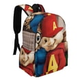 thumbnail image 2 of Alvin y las Ardillas-theme Backpack, Campus style schoolbag Bookbag with Adjustable Shoulder Straps And Large Zip Compartment, Unisex Travel Bags.42x30x15cm, 2 of 6