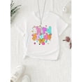 thumbnail image 1 of Girls' Third Grade First Day of School outfit - Pastel Graphic T-Shirt with "3rd Grade", Stars & Hearts - Soft Knit Top for Back to School - Machine Washable Girls School Shirt, 1 of 6