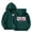 Dark Green, variant on Girls Hoodies Letter Printed Hooded Sweatshirts Comfortable Long Sleeve Pullover Hoodies With Pockets Comfortable Preppy Tops,Size 9-10Y