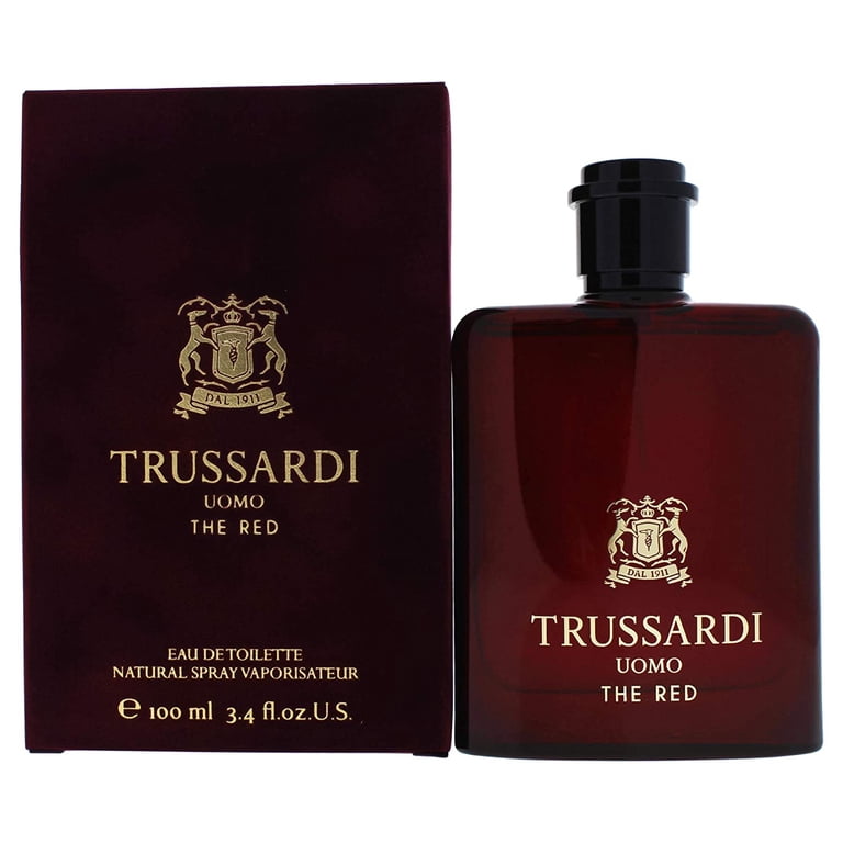 Trussardi Uomo The Red, Eau de Toilette Spray for Men, Aromatic