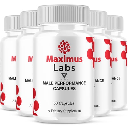 (5 Pack) Maximus Labs Male Support Pills, MaximusLabs Supplement (300 Capsules)