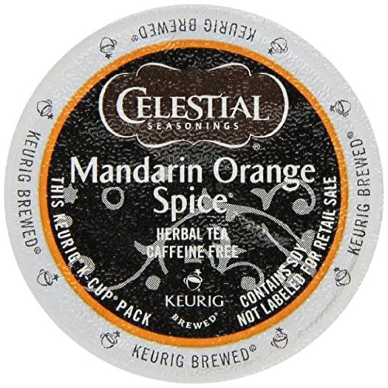 Celestial Seasonings Mandarin Orange Spice Herbal Tea KCup 48 KCups