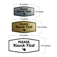 thumbnail image 5 of Signs ByLITA Fancy Please Knock First Outdoors Decoration Sign (Ivory/Dark Brown) - Medium, 5 of 6