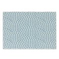 thumbnail image 1 of Fish Scale Cutting Board, Blue Rain Water Drops on a White Background Abstract Wavy Pattern Print, Decorative Tempered Glass Cutting and Serving Board, Small Size, Navy Blue and White, by Ambesonne, 1 of 1