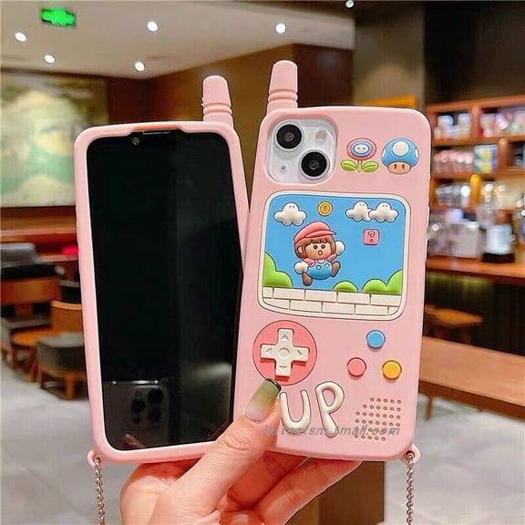 3D Cute Cartoon Cover For iPhone 13 Pro 12 11 Pro Max XS XR Silicone Shockproof Soft Case