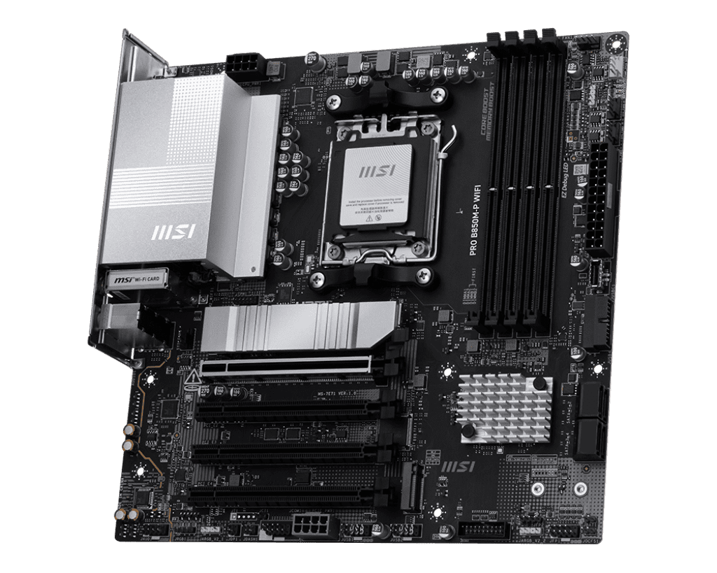 MSI B850M-P WIFI Gaming Desktop Motherboard - AMD B850 Chipset - Socket AM5 - Micro ATX (prob850mpwifi)