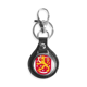 thumbnail image 1 of Finlandia Europa emblema nacional Coche de metal llavero anillo de cuero llavero de regalo, 1 of 4