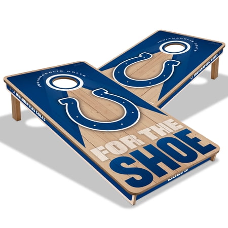 YouTheFan NFL Indianapolis Colts 2X4 Slogan Series Cornhole NO BAGS