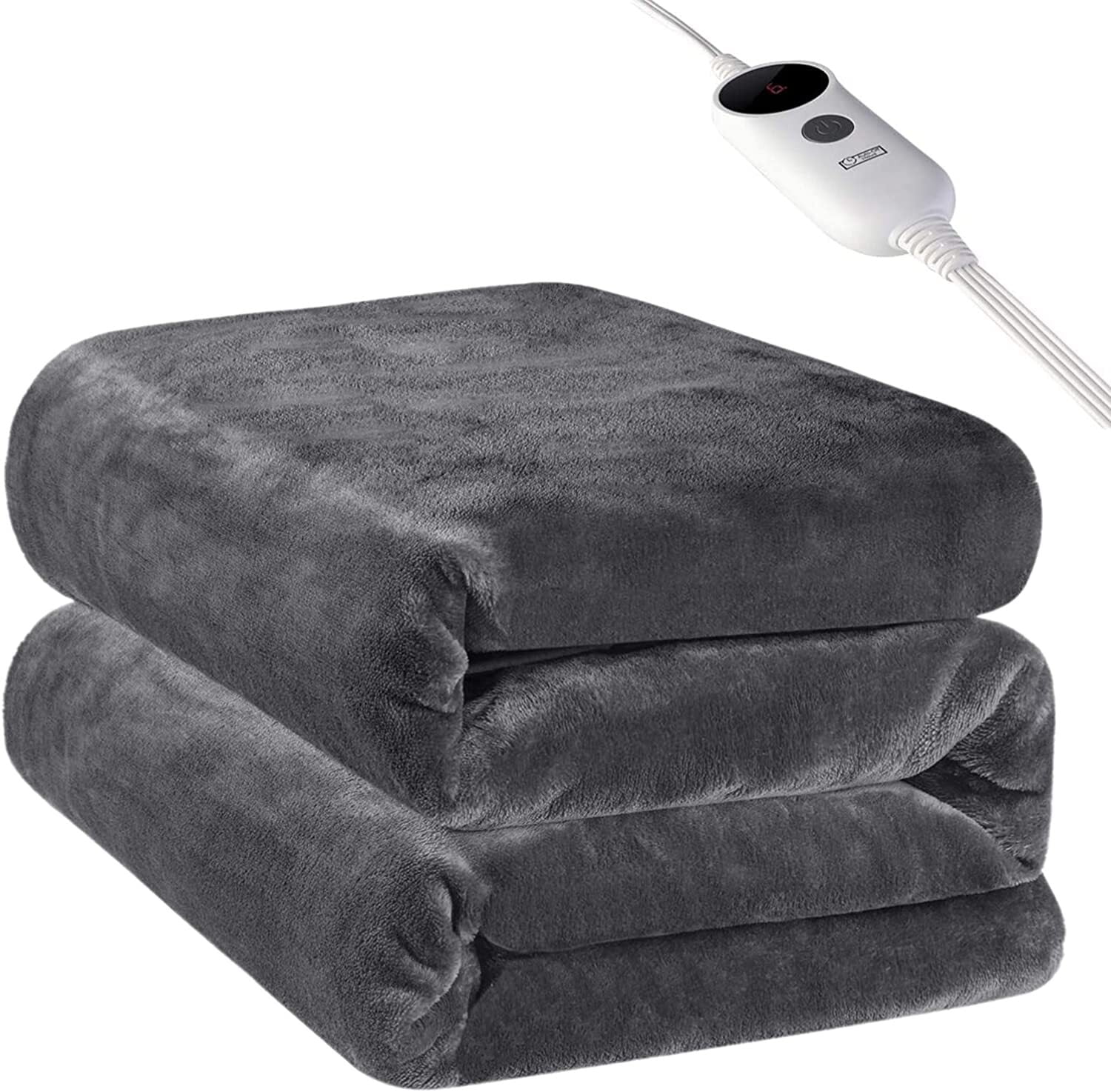 Homfa Electric Heated Blanket, 50" X 60" Double Layer Fannel Thermal