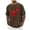 Brown, variant on Mens Graphic Beach Hawaiian T Shirts Geometric Dinosaur Crew Neck Short Sleeve Summer Casual Tyrannosaurus Rex Moisture Wicking Lightweight Tops Brown M