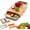B, variant on Wood Cutting Board with Slide Out Trays, Large Acacia Butcher Block Chopping Board with Removable Storage Containers, Kitchen Prep Cutting Board Organizer for Vegetables Meat Fruit (A)