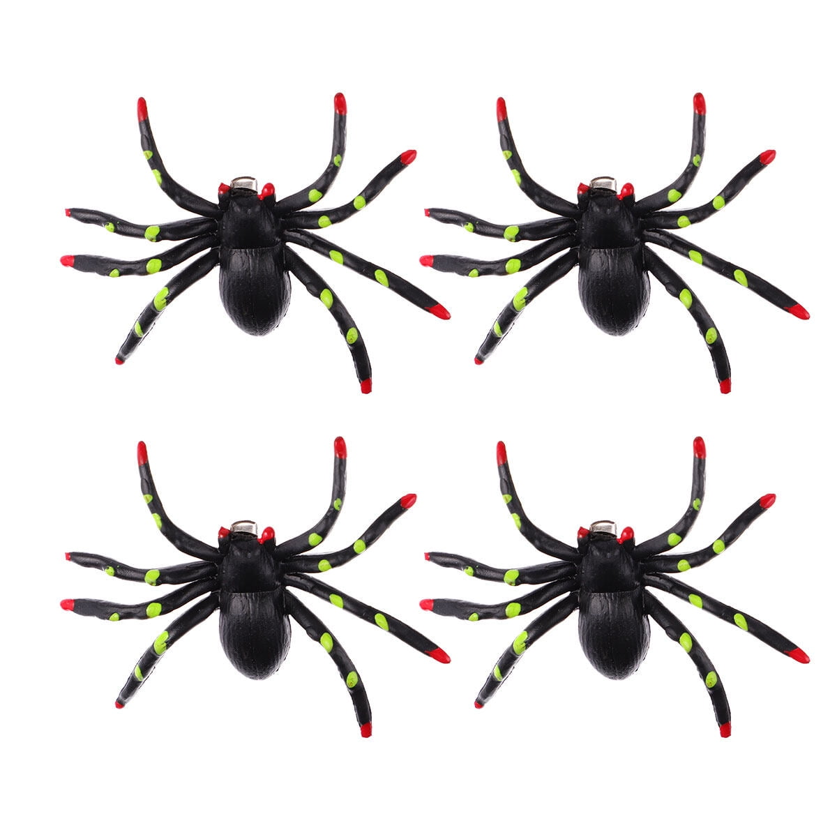NUOLUX 4Pcs Halloween Hair Clip Cartoon Spider Hair Clip Cosplay Prop