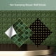 thumbnail image 2 of Adhesivo de mosaico artesanal Yuarrent calcomanías impermeables gruesas papel tapiz de cocina a prueba de aceite cuadrados verde oscuro 20, 2 of 6