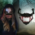 thumbnail image 2 of Halloween Dance Performance Two Half Face Bleeding Tiger Yasha Tengu Human Wolf, 2 of 4