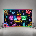 thumbnail image 6 of Neon Lights Glow Party Banner Retro Design Disco Theme for Birthday Party Indoor Decoration Dance Event, 6 of 9