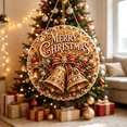 thumbnail image 5 of DIY Christmas Pearl Diamond Art Hanging Ornament Kit, Golden Bell Bow Holiday Hanging Ornament, Pearl‑Bead Diamond‑Painting Set for Adults & Kids Xmas DIY Projects, 5 of 6