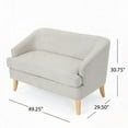 thumbnail image 2 of High-Density Foam & 100% Polyester Loveseat Featuring Beautiful Flared Legs and Clean Lines for a Mid-Century Modern Look, 2 of 11