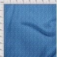 thumbnail image 4 of oneOone Polyester Spandex Medium Blue Fabric Floral Craft Projects Decor Fabric Printed By The Yard 56 Inch Wide, 4 of 5