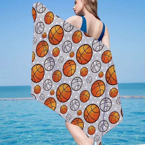 dinapents Jumbo 75x150cm Beach Towel - Printed Square Microfiber Design, Absorbent Sand Mat & Lightweight Yoga