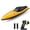 Yellow, variant on 13.77" Remote Control Boat 2.4G High Speed Waterproof Remote Control Boat with 2 Rechargeable Batteries for Pool Lake Christmas,Hallowen Birthday Gifts for Kids Age12+,Yellow